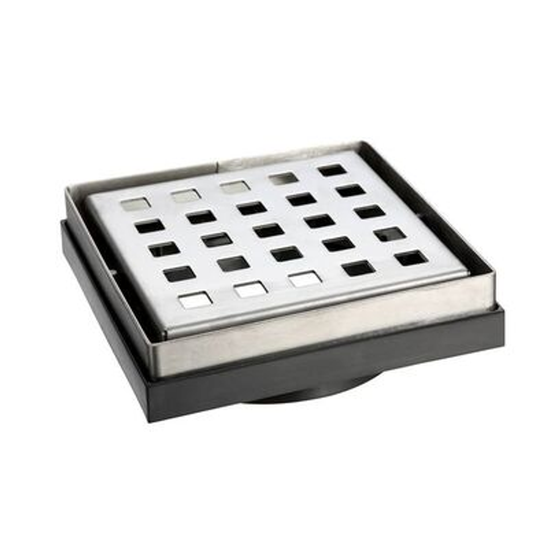 Floor Grate Sqaure Stainless Steel Suit 100mm Dwv - 8690