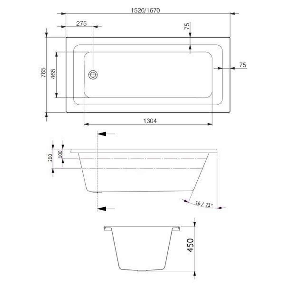Cortez Contour 12 Jetss White 1675mm