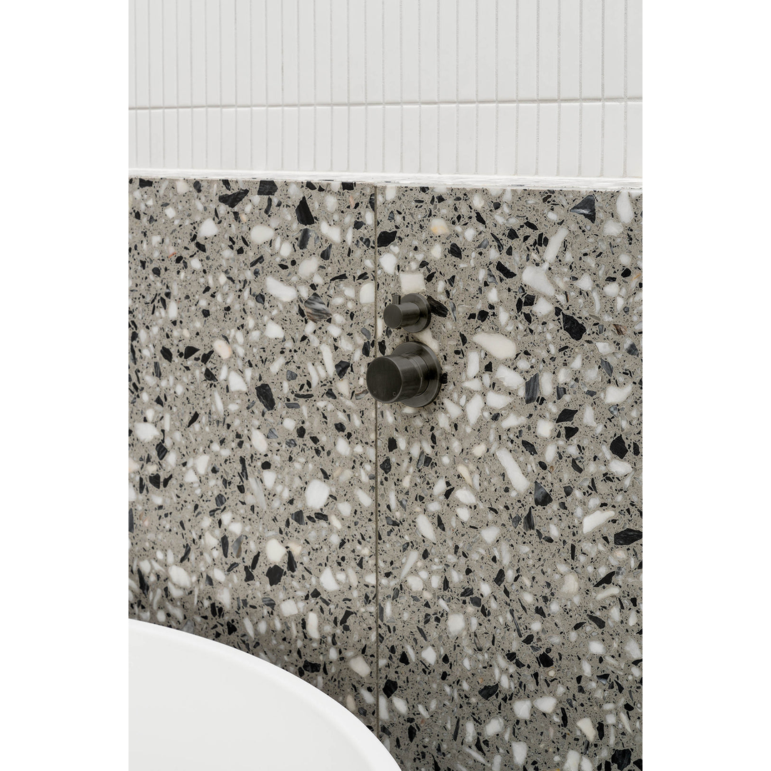 Meir Round Diverter Mixer Pinless Handle Finish Kit Shadow