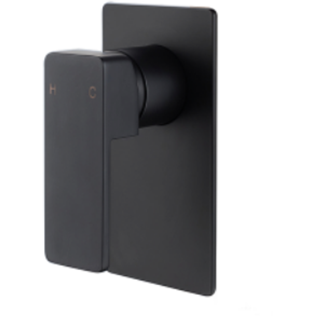 Bella Vista Milos Shower Flick Mixer Black