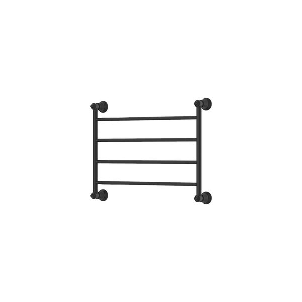 Fienza Lillian Heated Towel Rail 6045 Matte Black 4 Bars 600 X 458 X 95mm