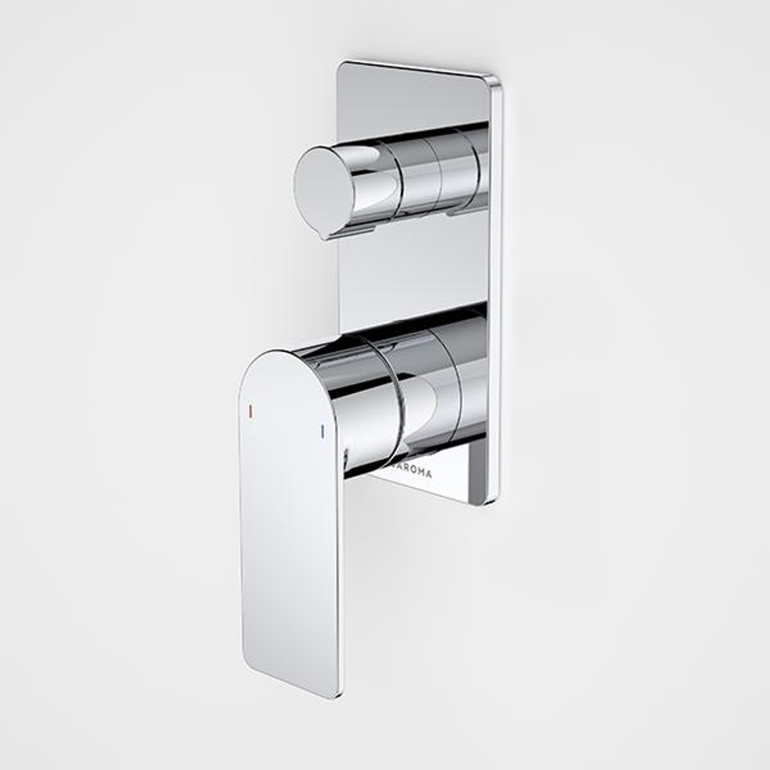 Caroma Urbane II Bath/Shower Mixer With Diverter Rectangle Chrome