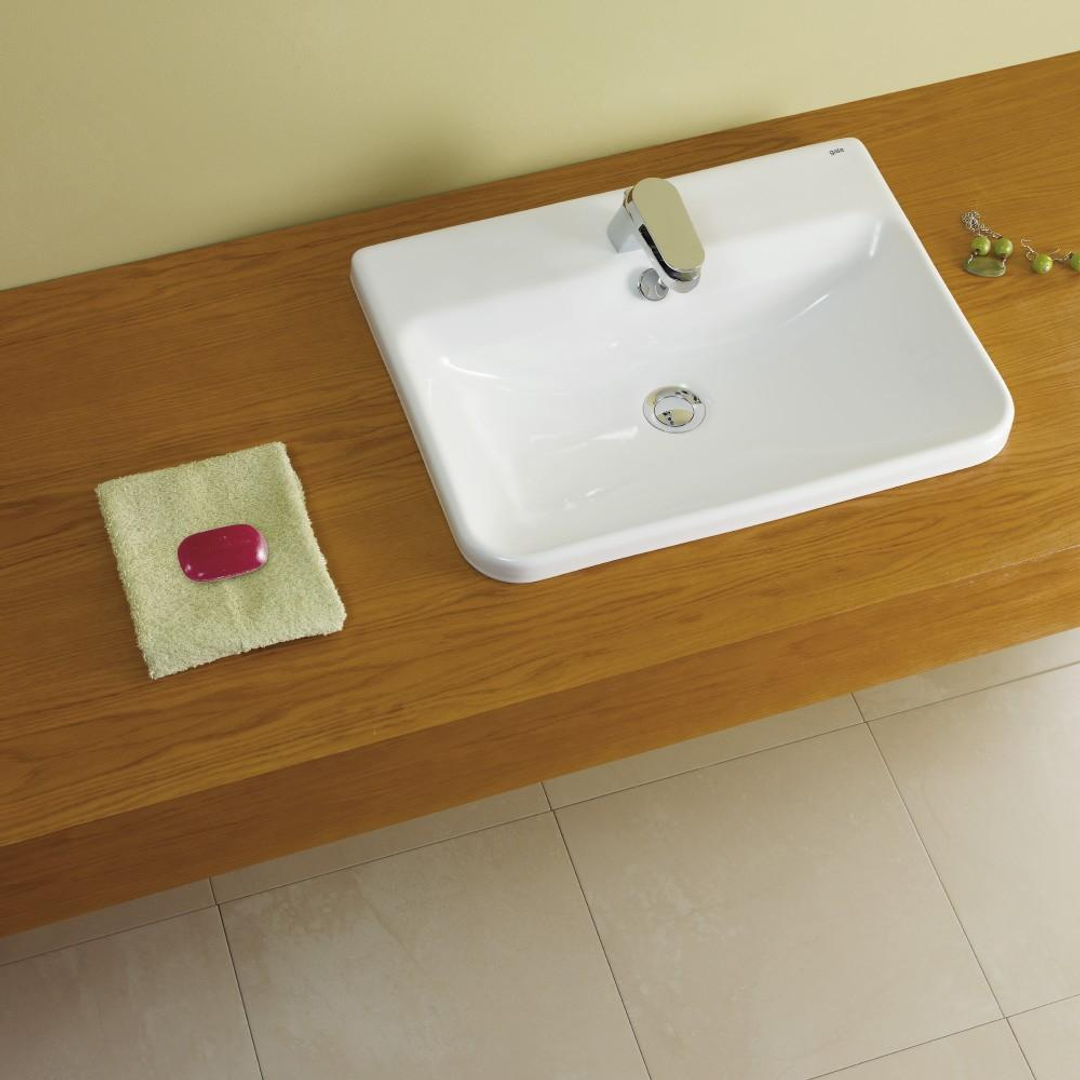 Gala Emma Square Inset Basin 1 Tap Hole 27060