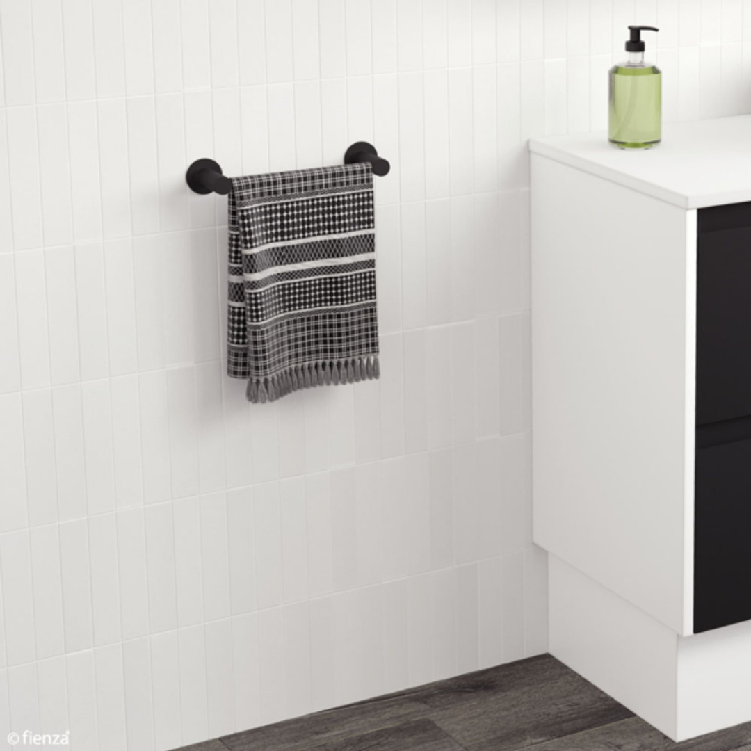 Hustle Hand Towel Rail 250Mm Matt Black(Fienza P#:82502)