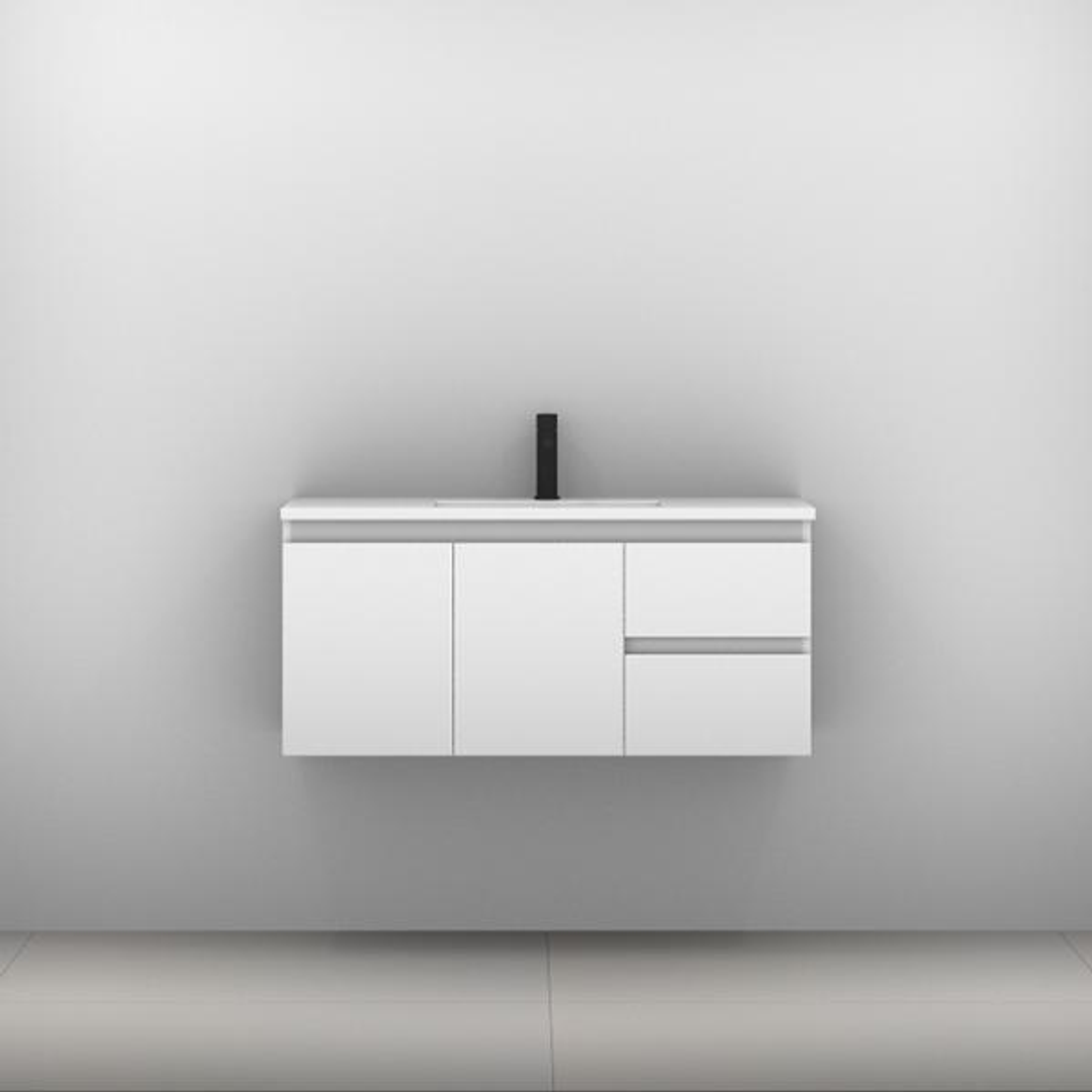 Timberline Florida Ensuite Wall Hung Vanity With Ceramic Top