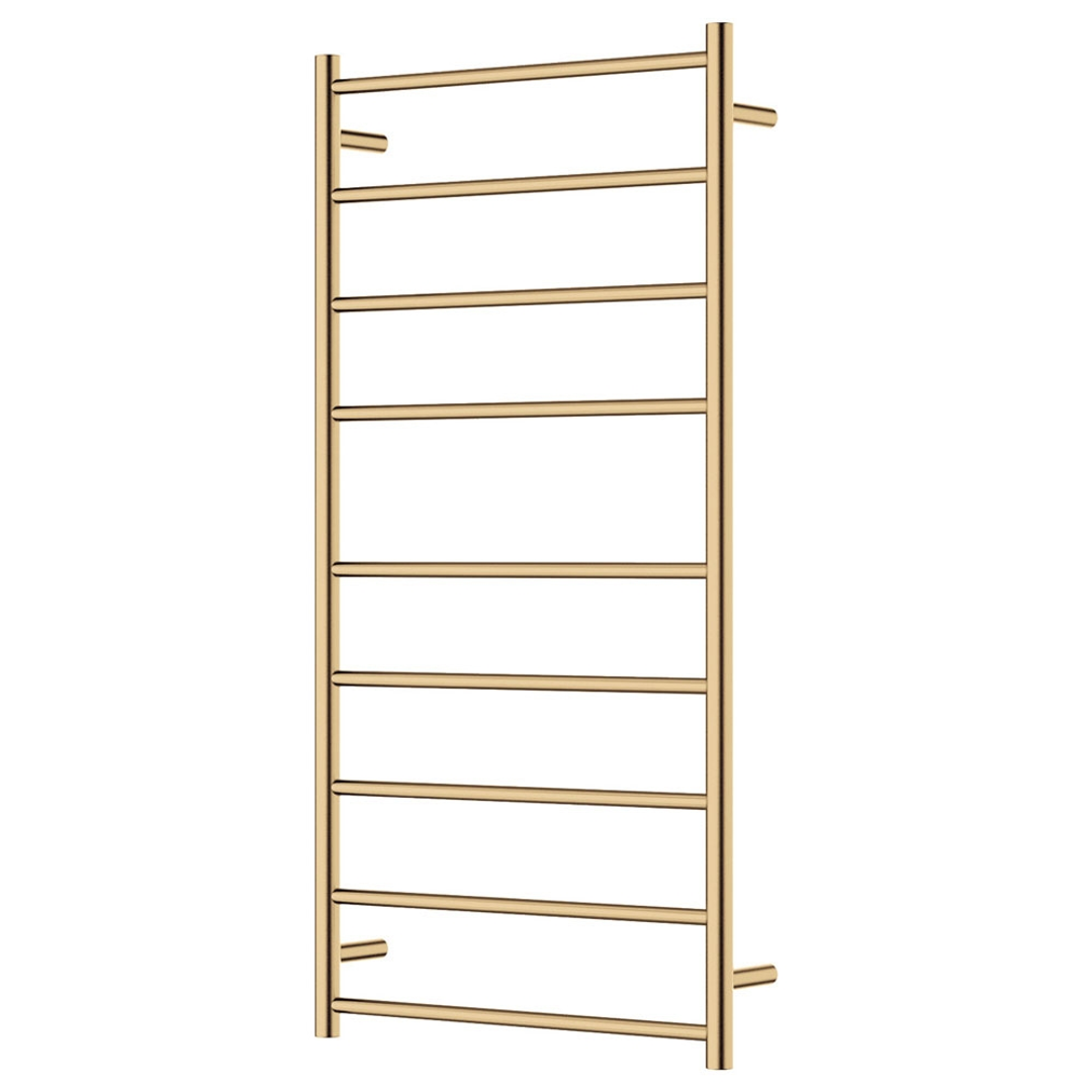 Fienza Isabella Heated Towel Rail 60120 Urban Brass 9 Bars 600 X 1200 X 122Mm