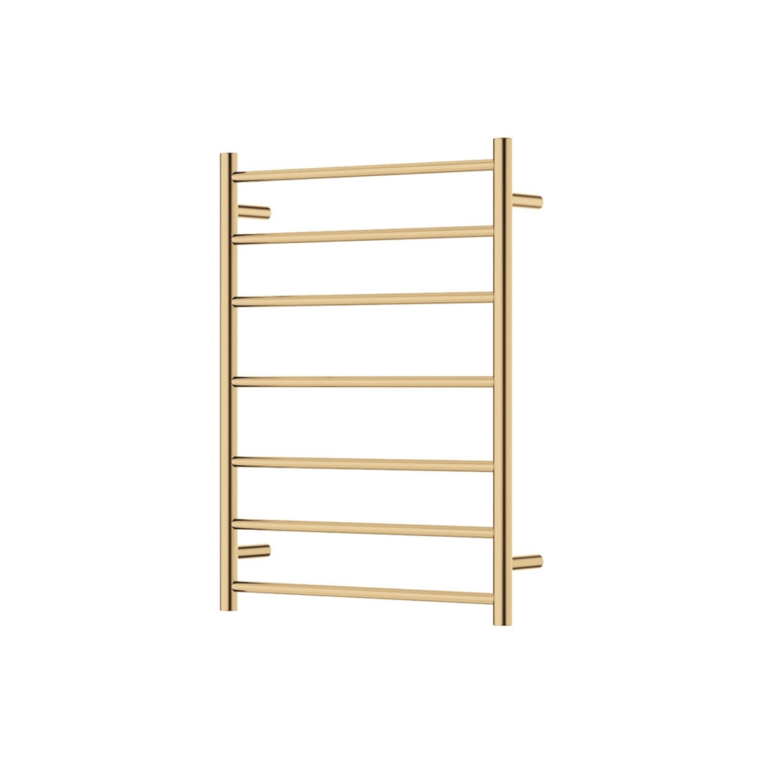Fienza Isabella Heated Towel Rail 6080 Urban Brass 7 Bars 600 X 800 X 122mm
