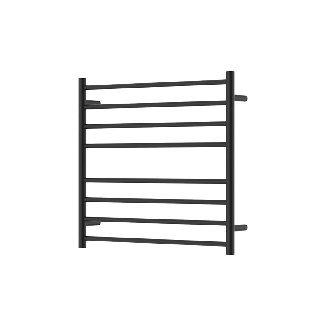 Fienza Isabella Heated Towel Rail 7570 Matte Black 8 Bars 750 X 700 X 122mm
