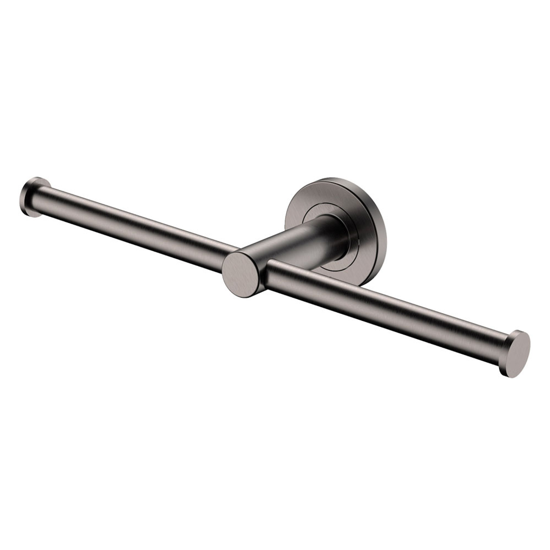 Fienza Kaya Double Toilet Roll Holder - Gun Metal