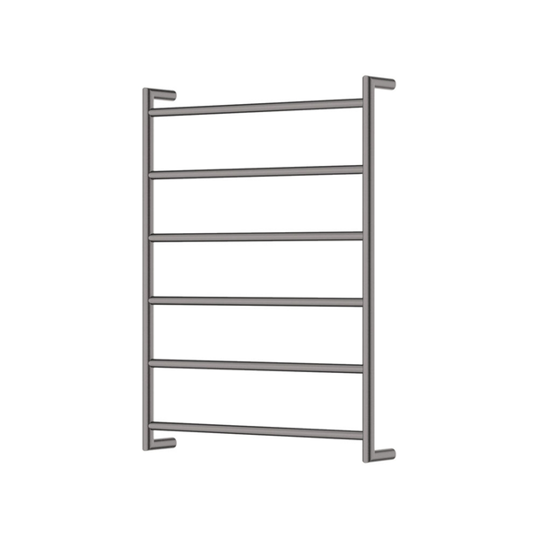 Fienza Kaya Round Heated Towel Rail 6080 Gun Metal 6 Bars 600 X 800 X 100mm