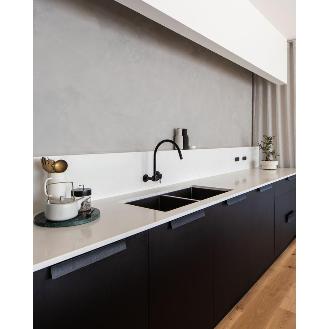 Meir Round High Rise Swivel Wall Spout Matte Black