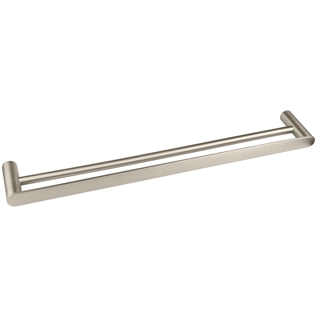 Otti Vetto Double Towel Rail 600Mm Brushed Nickel