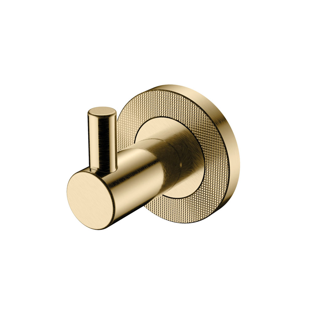 FIENZA AXLE SINGLE ROBE HOOK URBAN BRASS
