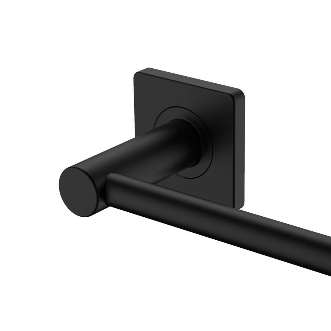Fienza Sansa Single Towel Rail 900Mm Matte Black 83201Mb