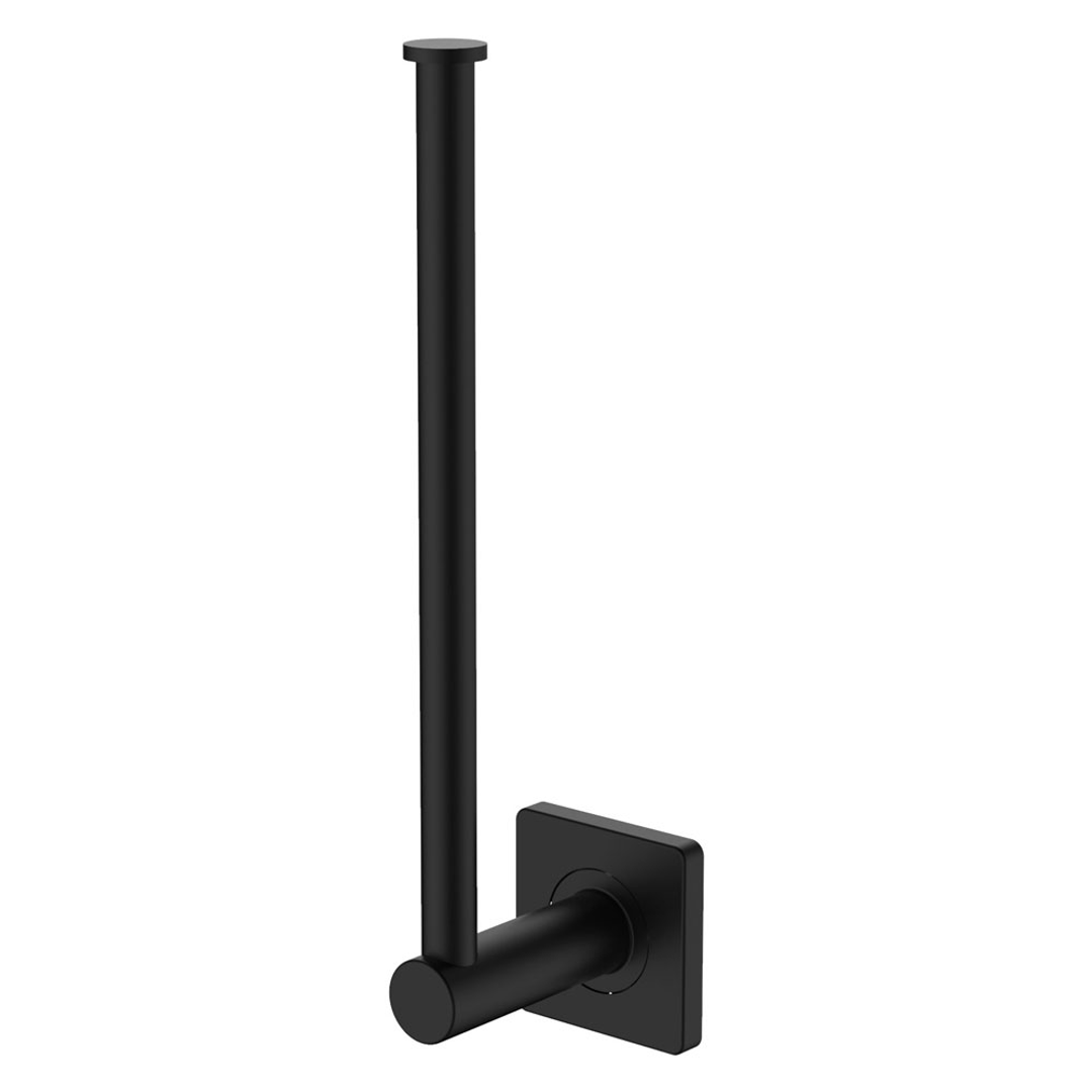 Fienza Sansa Dual Purpose Towel Rail Roll Holder Matte Black 83205Mb