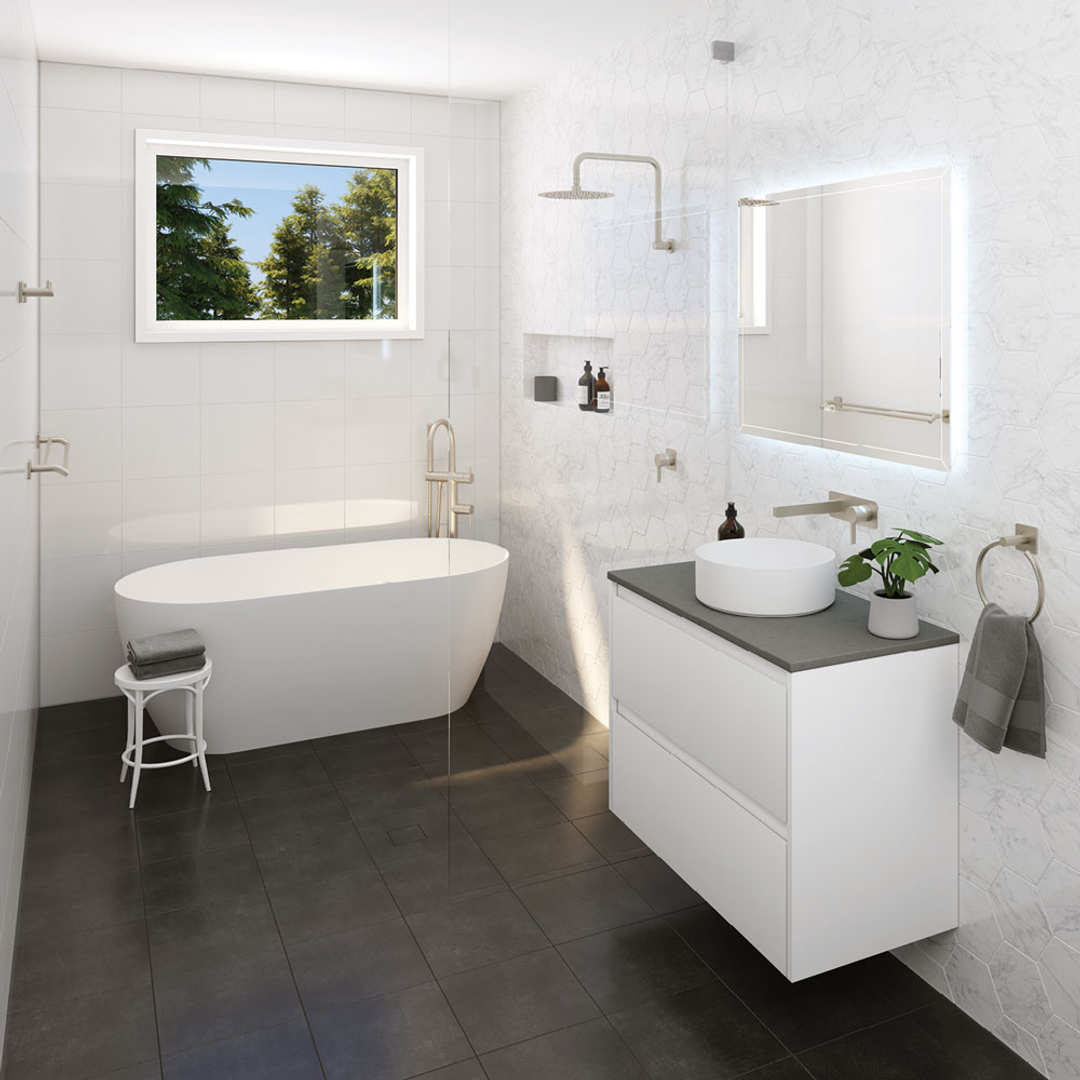 Fienza Sansa Double Towel Rail 900mm Brushed Nickel 83208Bn