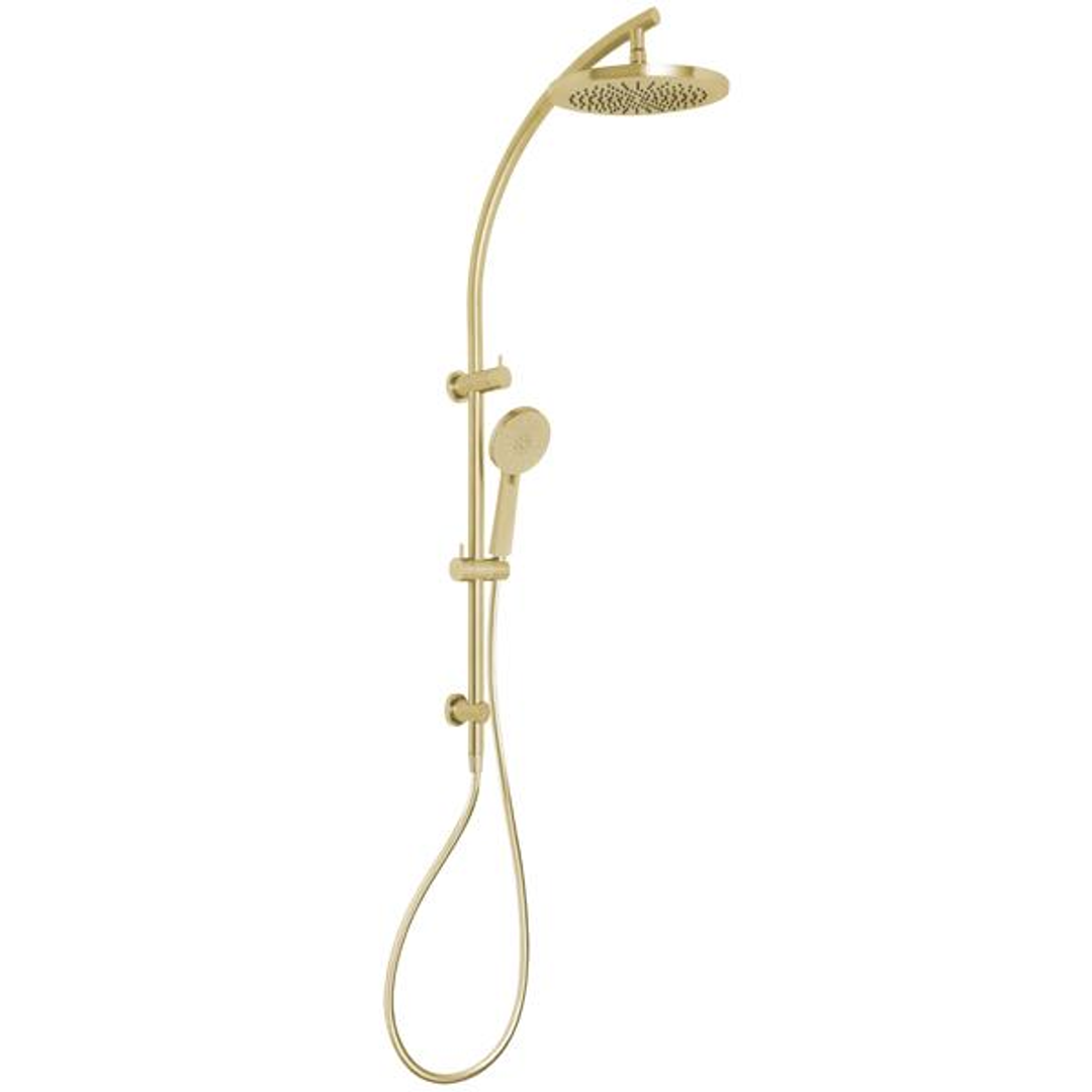 Phoenix Vivid Twin Shower-Brushed Gold