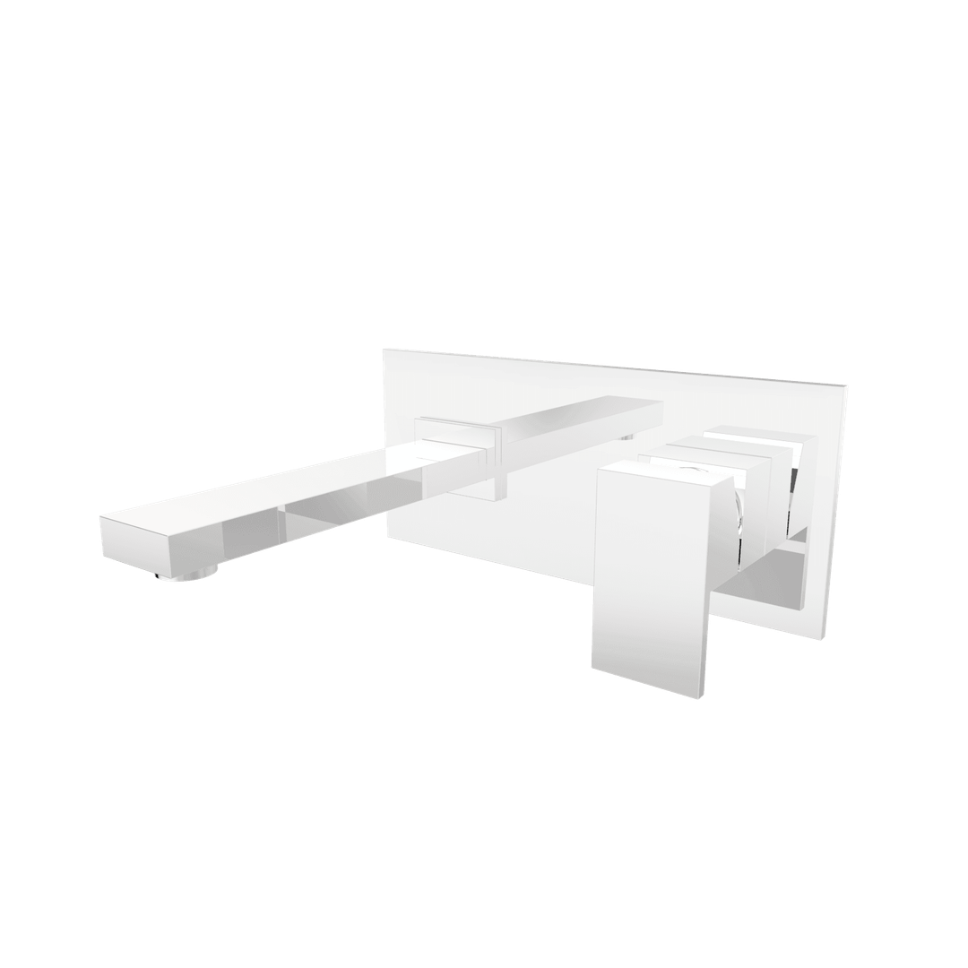 Par Burj Wall Bath Mixer Set On Plate 160mm Chrome (A20.041.1.01)