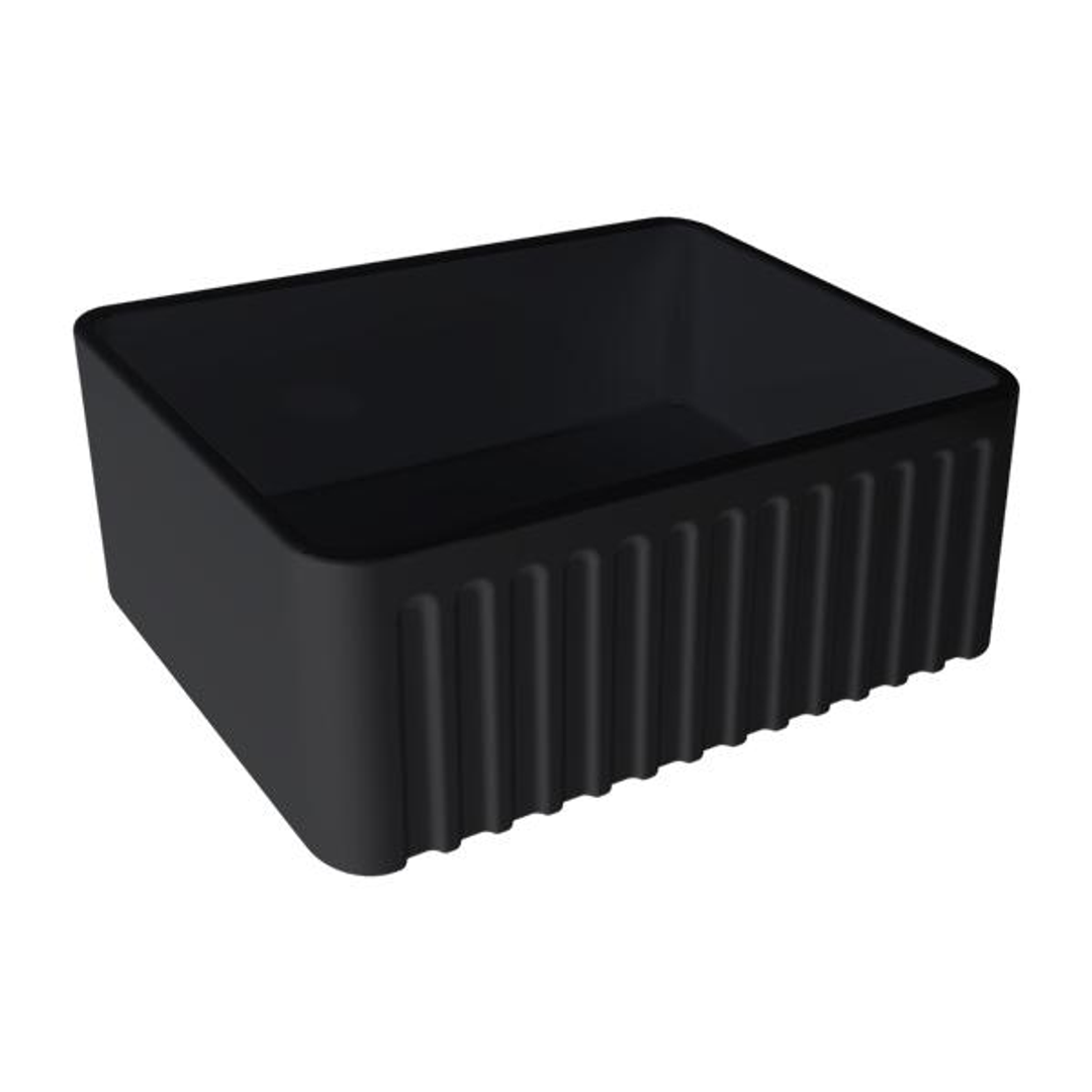 T&H Novi 60 X 46 Fine Fireclay Butler Sink Matte Black