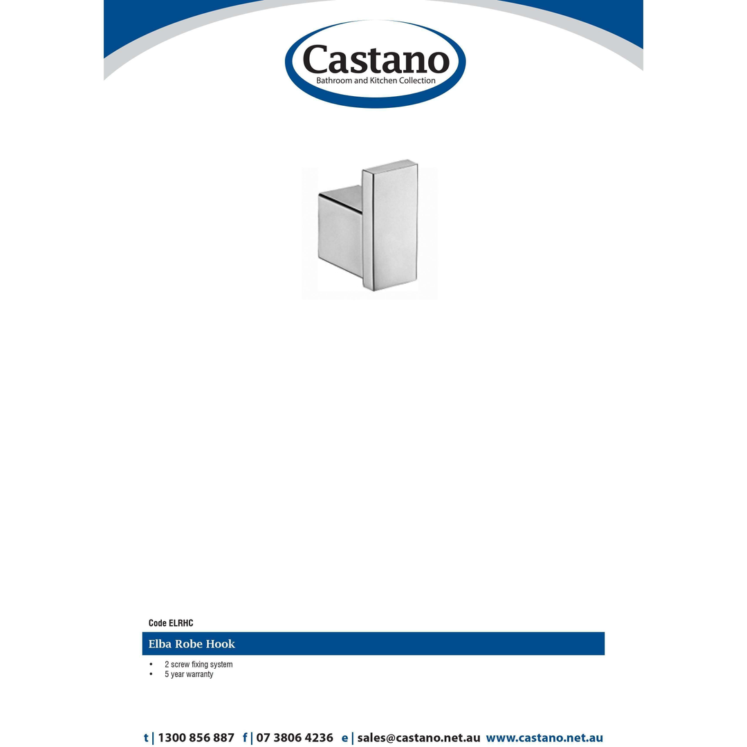 Castano Elba Robe Hook Chrome
