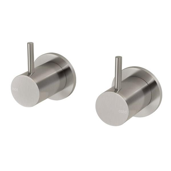 Phoenix Vivid Slimline Wall Top Assemblies Extended 15mm - Brushed Nickel