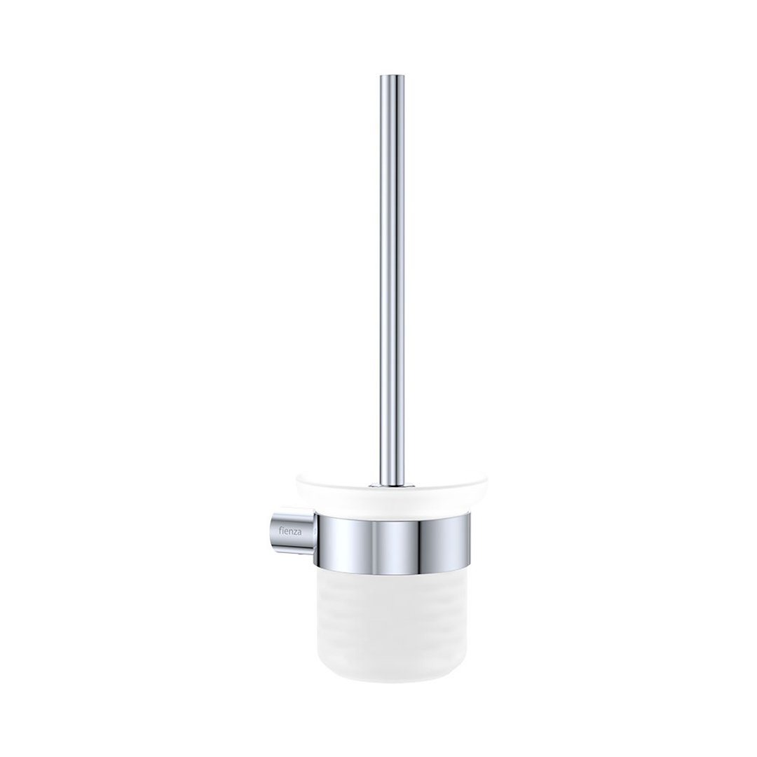 Fienza Empire Slim Toilet Brush And Glass Holder Ss304 Chrome