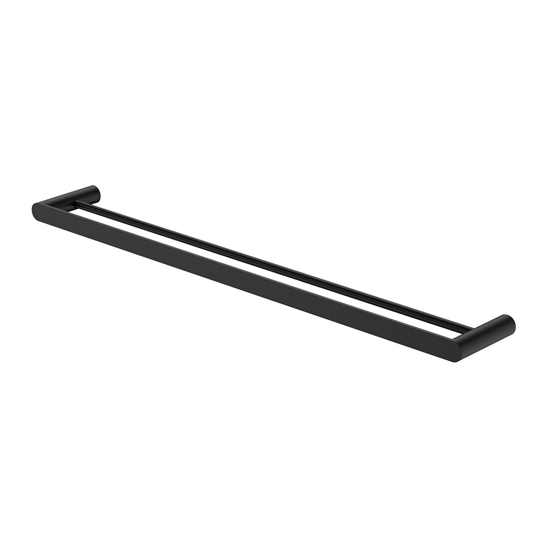 Fienza Empire Slim Double Towel Rail 800mm Ss304 Matte Black