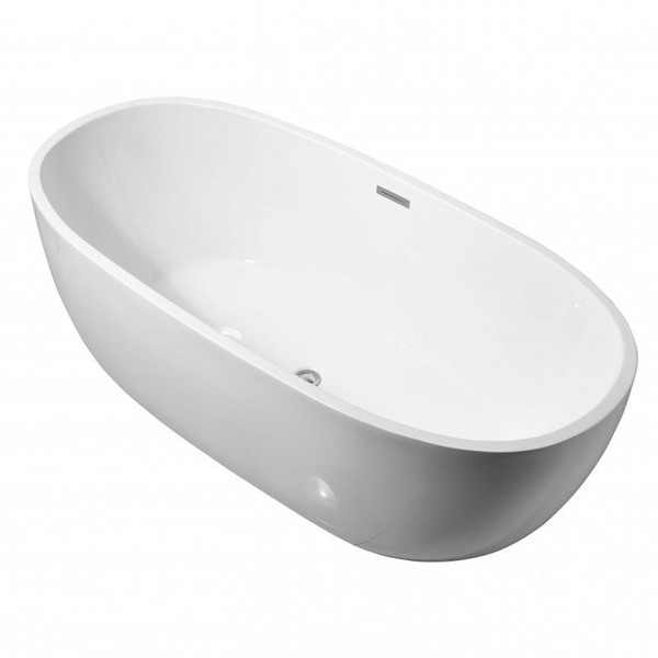Belbagno Ally Freestanding Bath Gloss White 1700mm