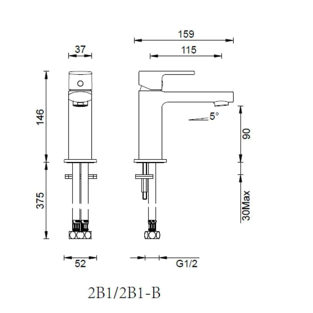 Abey Gareth Ashton Madison Avenue Basin Mixer Chrome
