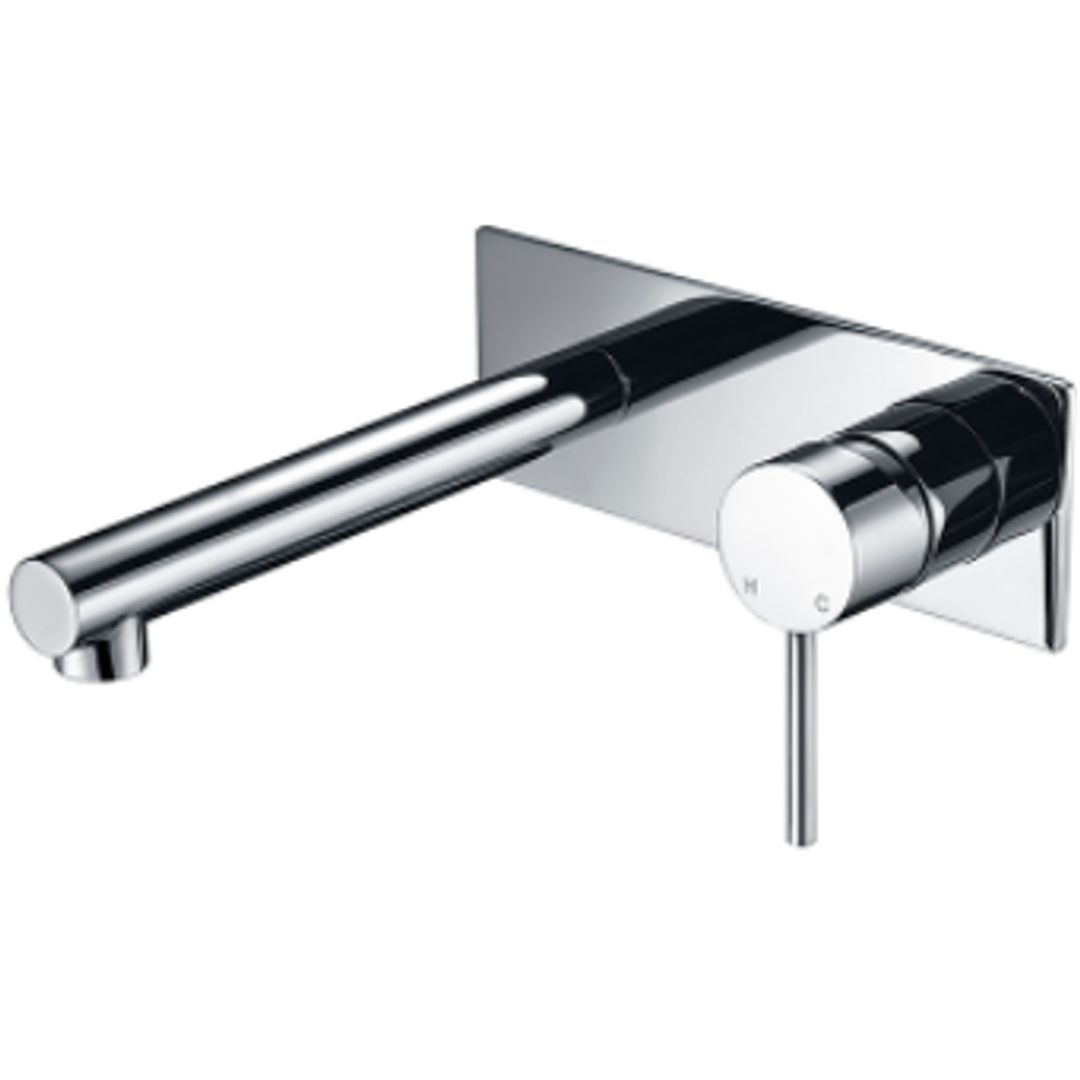 Bella Vista Ikon Hali Wall Basin Mixer Chrome