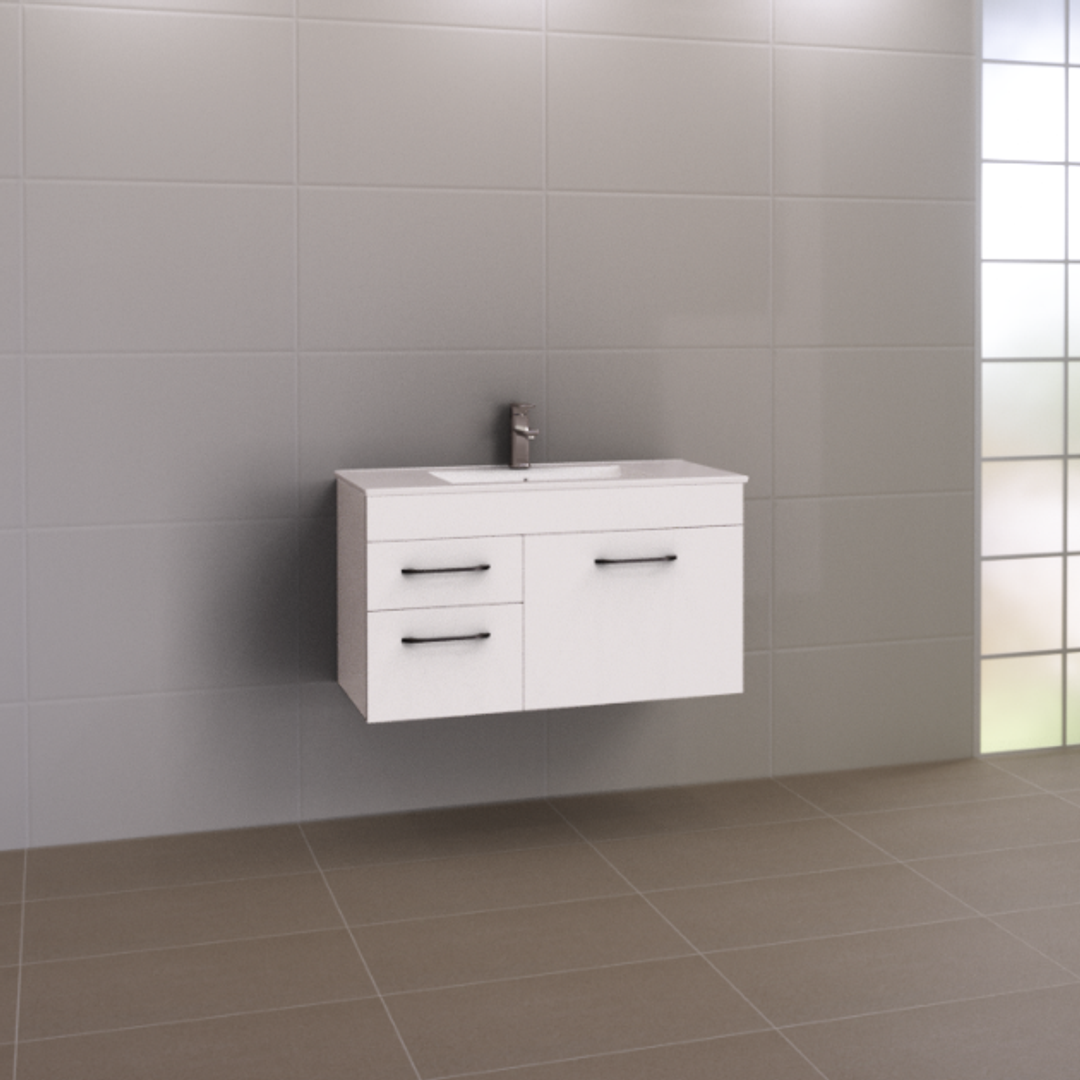 Timberline Indiana 900 Wall Hung Vanity With Alpha Top