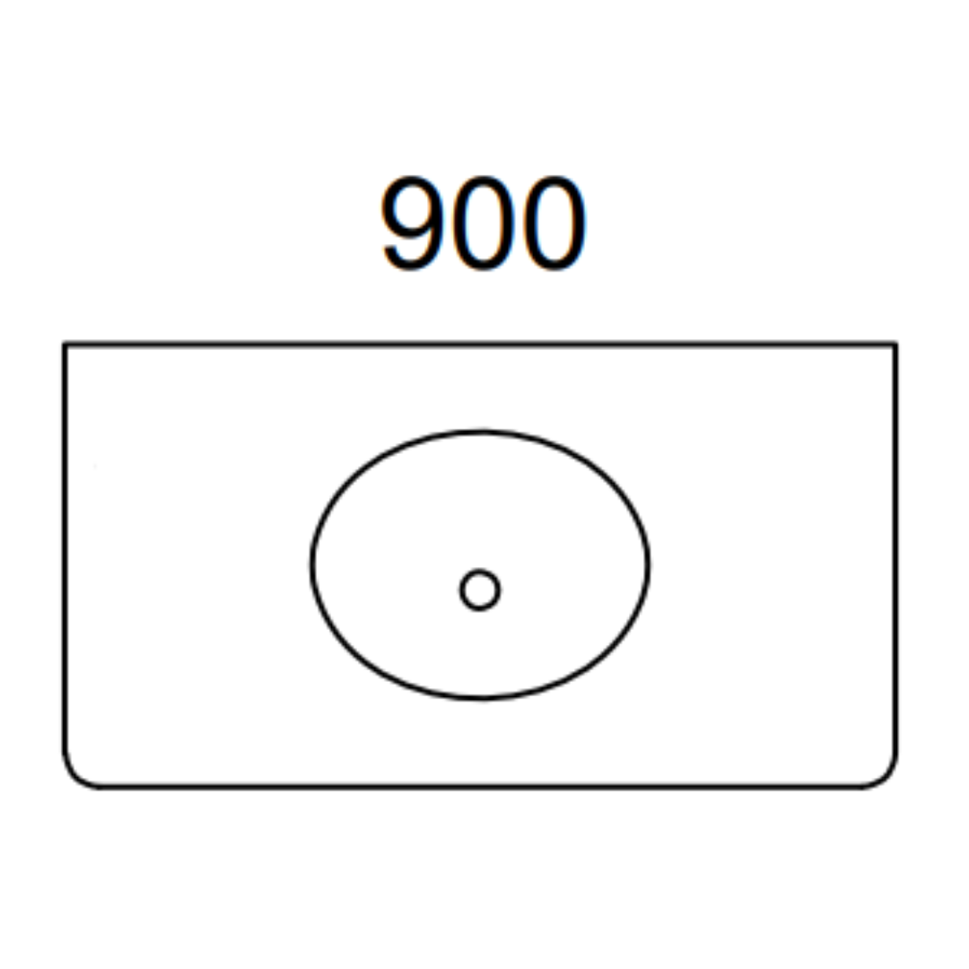 Timberline Saba Wall Hung Vanity 900mm
