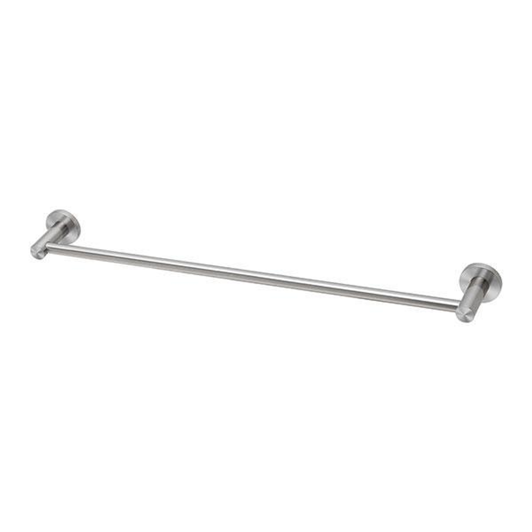 Phoenix Radii Stainless Steel Single Towel Rail Round Plate