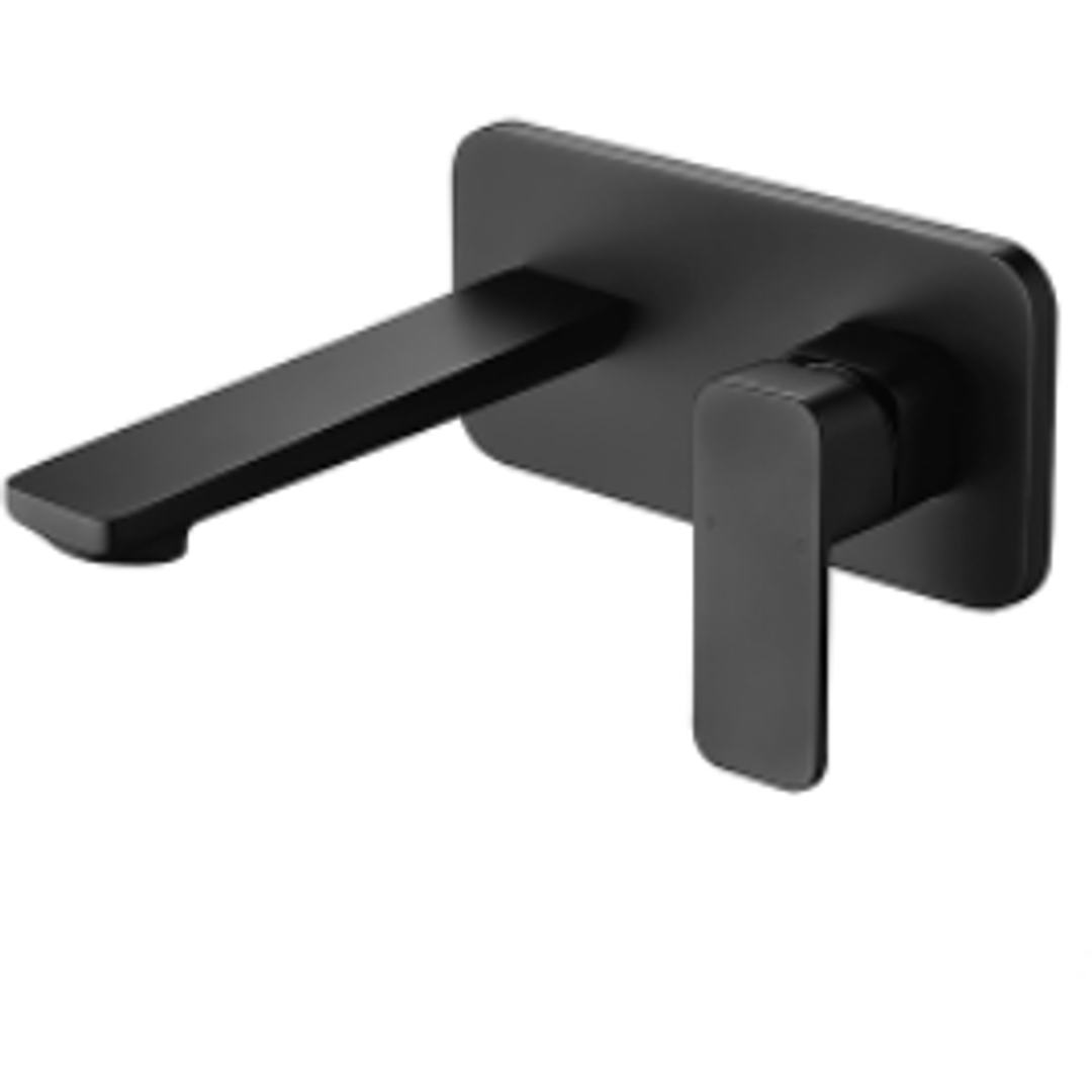 Bella Vista Seto Wall Basin Mixer Matte Black