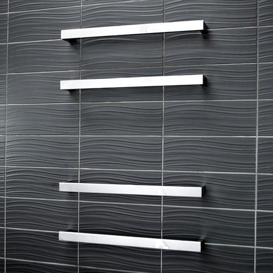 Polished 800mm Squ Single Bar Towel Rail(Radiant P#:Sbstr-800)