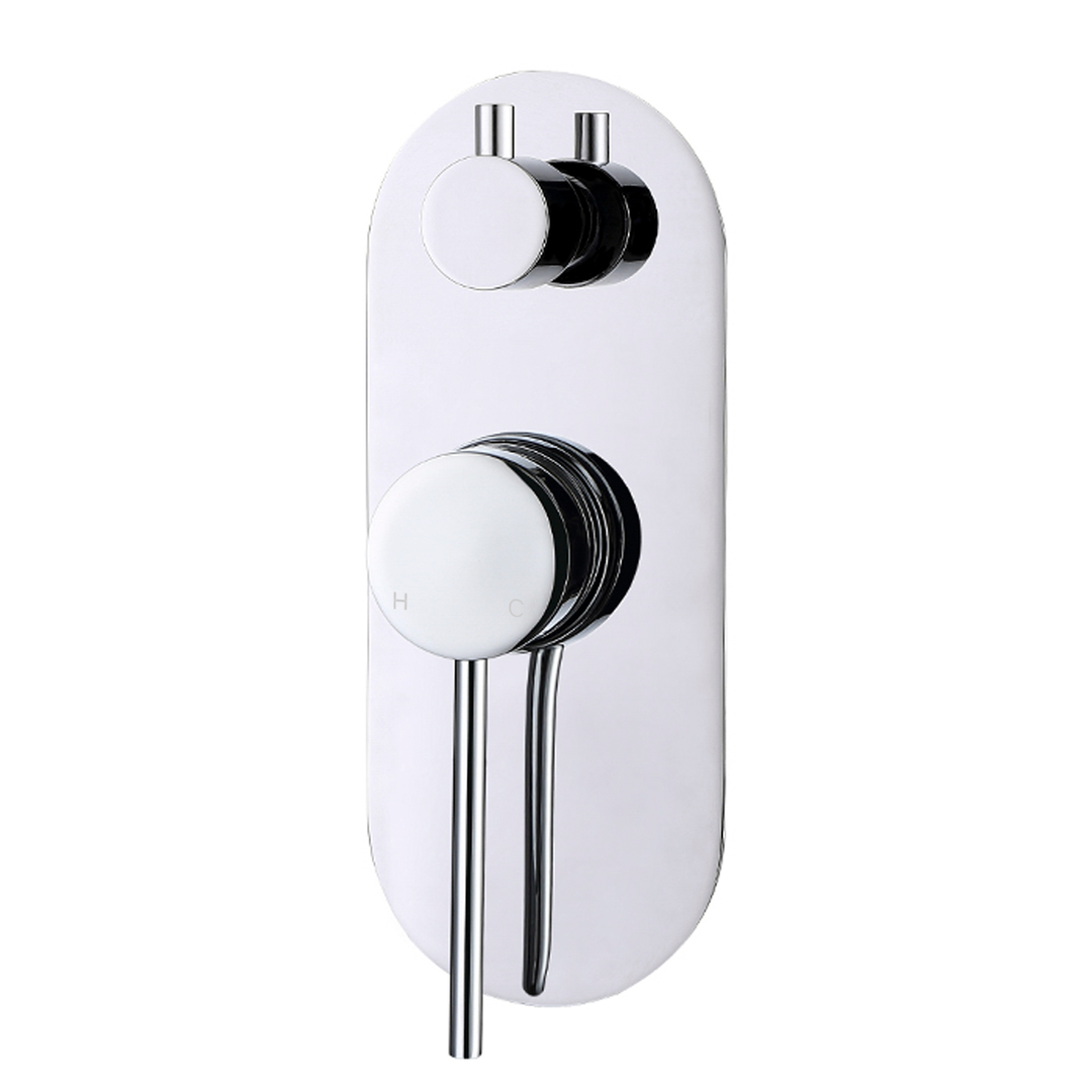 Otti Roul Wall Diverter Mixer Chrome