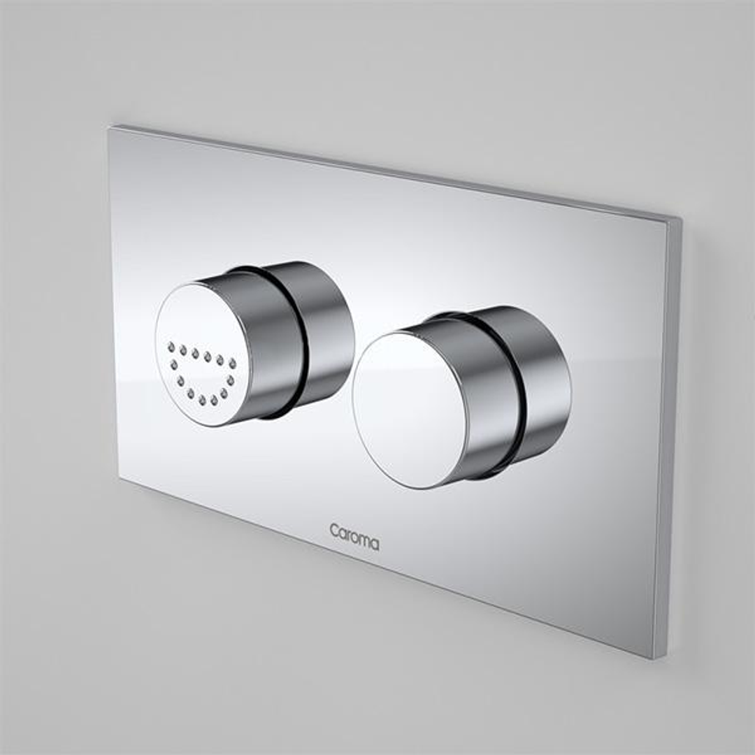 Caroma Invisi II Care Dual Flush Plate & Buttons Chrome