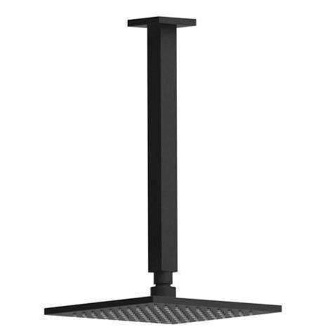 Harmony Brunetti Overhead Ceiling Shower Black