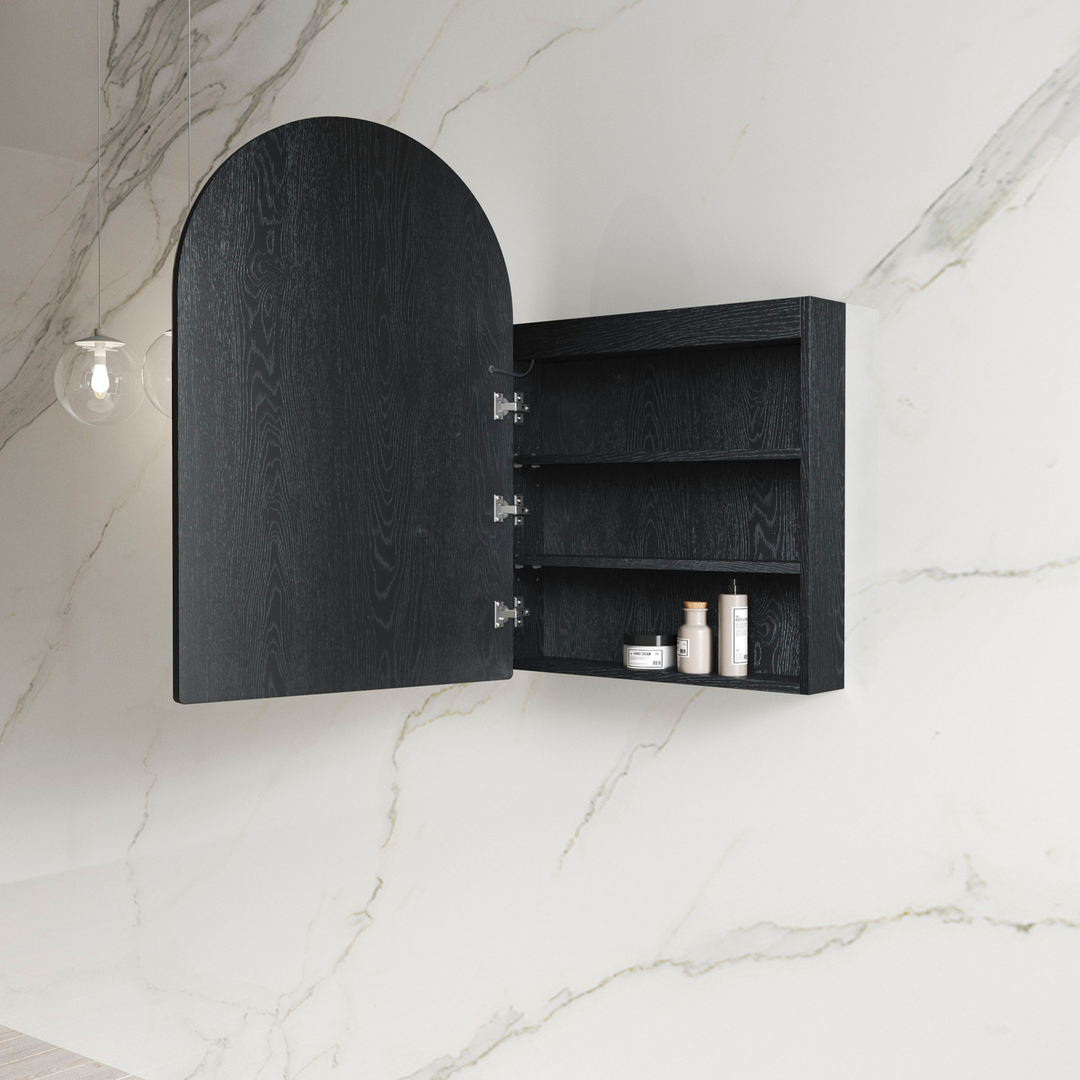 OTTI LED ARCHIE SHAVING CABINET BLACK OAK