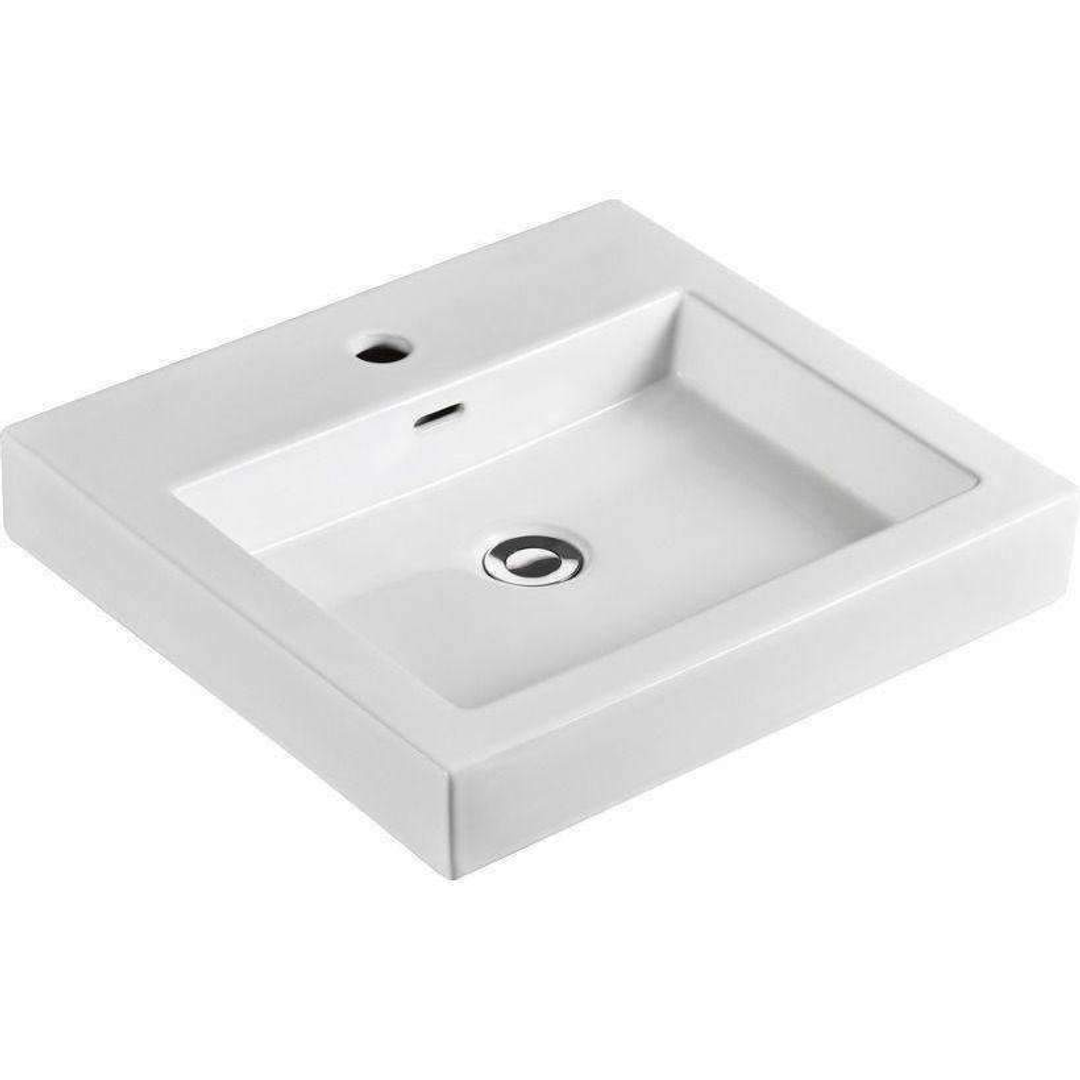 Aspire Unity Square Slimline Above Counter Basin 1 Tap Hole 7078