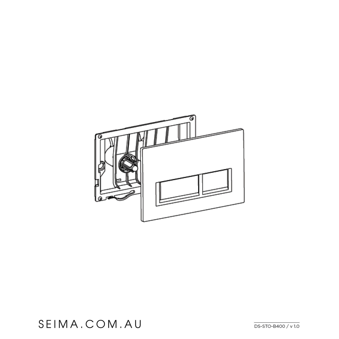 Seima Series 400 Flush Button Chrome Plate Sto-B400-C