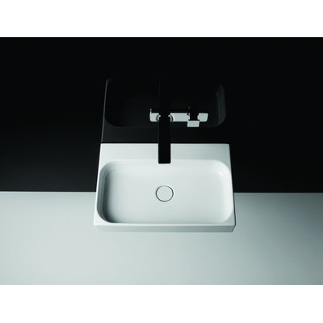 Studio Bagno Unit 60 Bench/Wall Basin 1 Tap Hole White