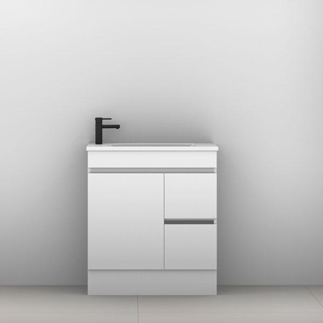 Ensuite Vanity 750mm Regal Acrylic Top Floorstanding(Timberln P#:Ens75Rf)