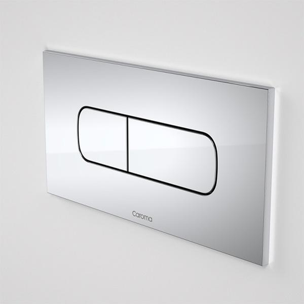 Caroma Invisi II Oval Dual Flush Button Panel Pack Satin