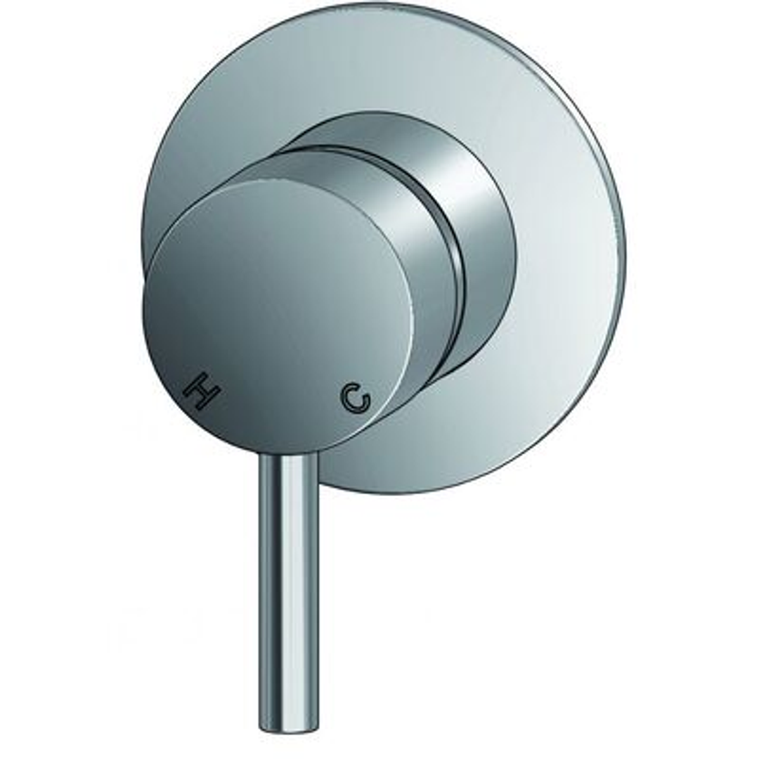 Ram Park Wall Mixer Solid Round Plate Chrome