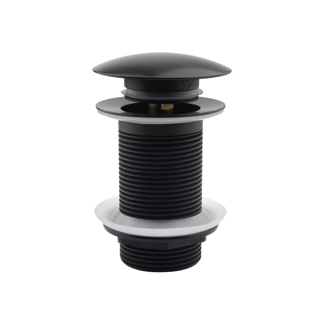 Brasshards Mixx Plug & Waste Dome Pop Up 32Mm Matt Black