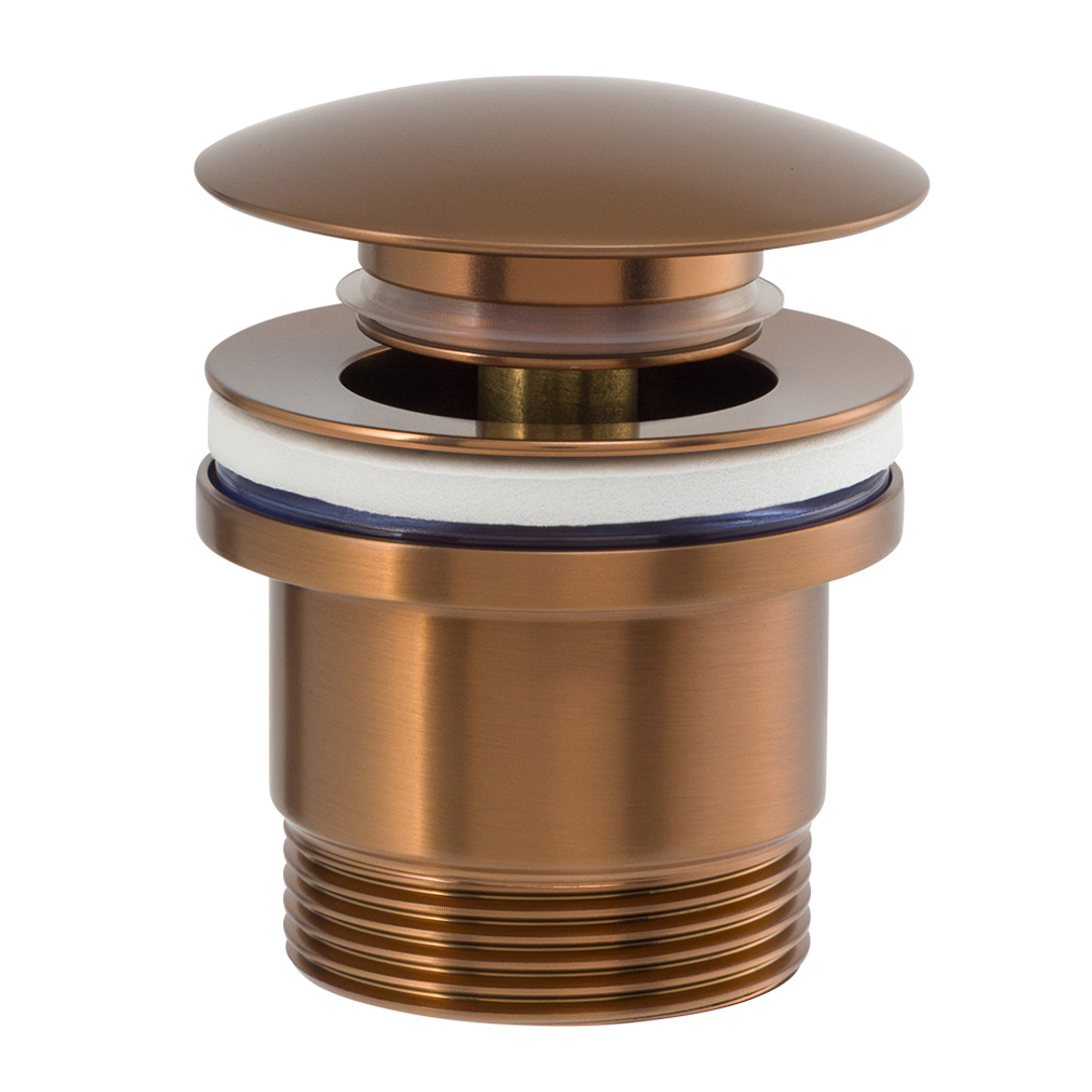 Brasshards Mixx Plug & Waste Universal Dome Pop Up Waste Brushed Bronze
