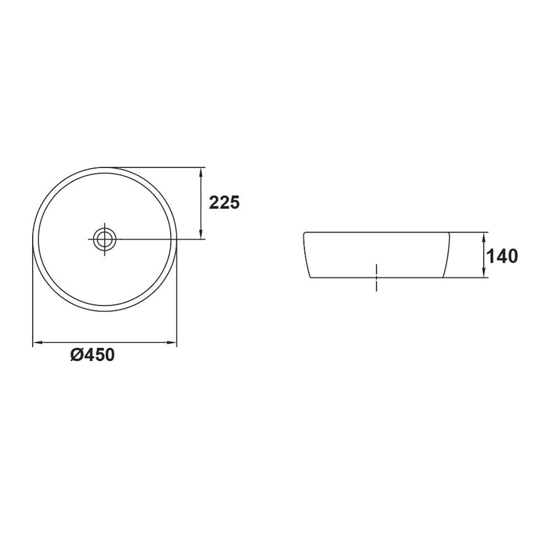 Gala Urban Round Above Counter Basin 13040