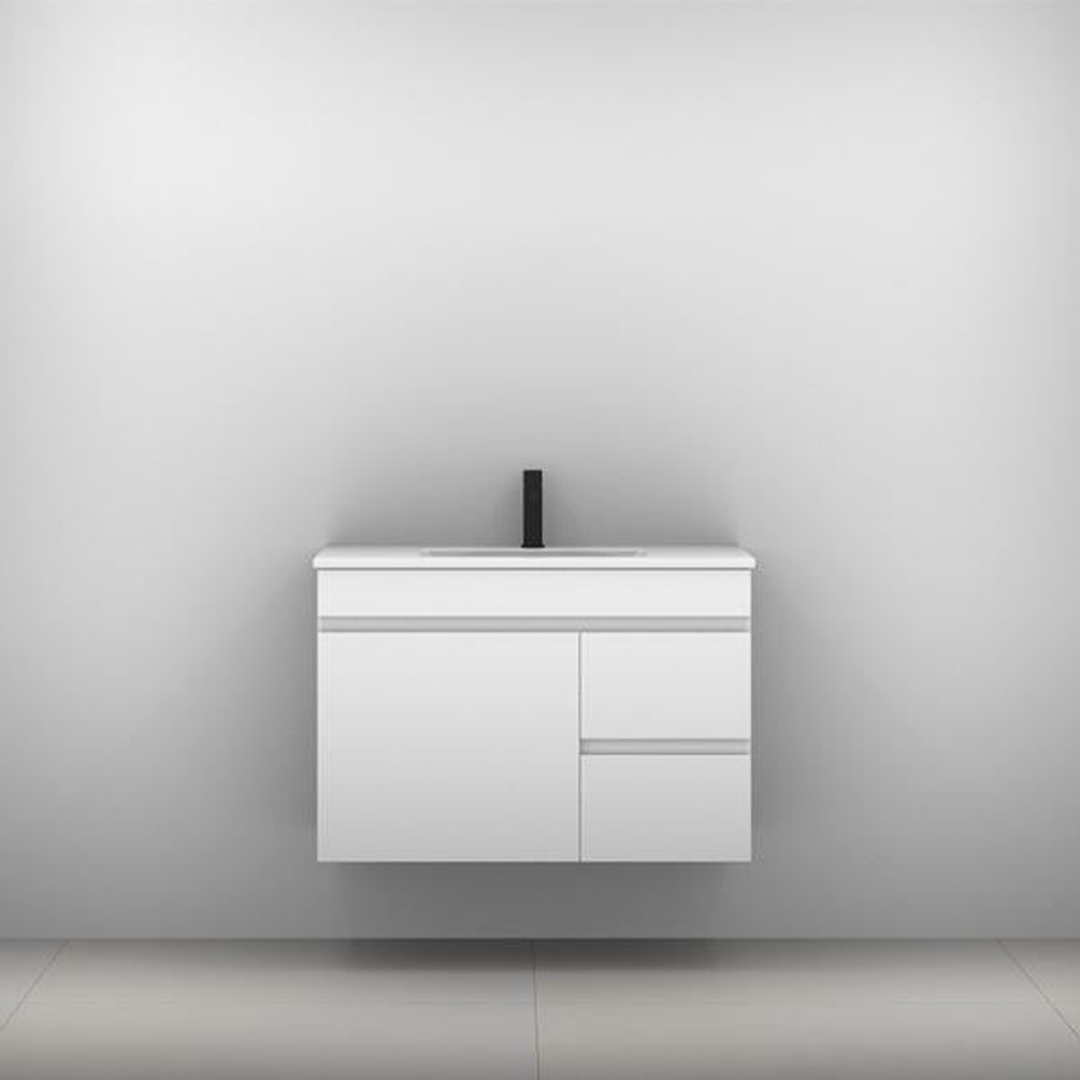 Timberline Bargo Wall Hung Vanity With Alpha Ceramic Top