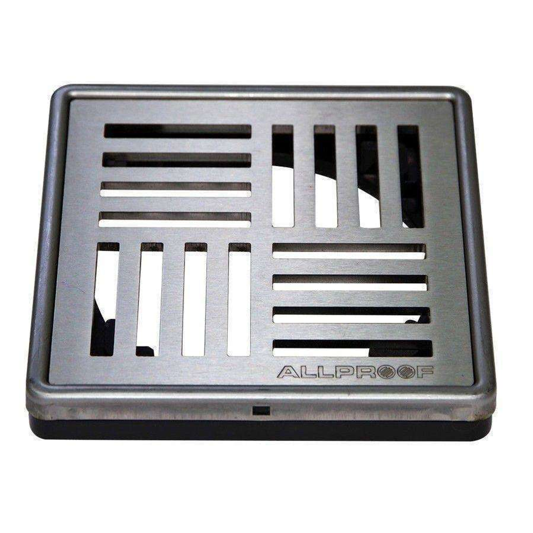 Allproof Elegance 100mm Cyclone S/S 4Quarter Floor Grate